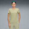 Train All Day Essentials Crew Tee Women, Lux Army, small-VNM