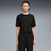 CLOUDSPUN Women's Relaxed Tee, PUMA Black, small-AUS