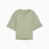CLOUDSPUN Relaxed T-Shirt Damen, Lux Army, small