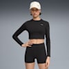 Áo Croptop Tay Dài PUMA SHAPE Nữ, PUMA Black, small-VNM