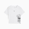 FLORAL RIBBON Graphic Tee Women, PUMA White, small-SEA