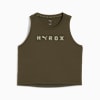 PUMA x HYROX CLOUDSPUN ThermoAdapt Women's Crop Tank, Dark Olive, small-AUS