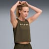 PUMA x HYROX CLOUDSPUN ThermoAdapt Women's Crop Tank, Dark Olive, small-AUS
