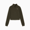 PUMA x HYROX CLOUDSPUN Top Damen, Dark Olive, small
