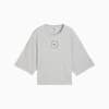 PUMA x HYROX Cropped Lifestyle Tee Women, Light Gray Heather, small