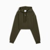 Felpa con cappuccio PUMA x HYROX Heavyweight da donna, Dark Olive, small