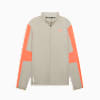 TRAIN FAVORITE Men's Zip-Up Training Jacket, Desert Dust, small