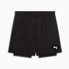 Shorts de punto PUMA 2 en 1 para hombre, PUMA Black, small