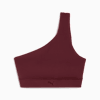 PUMA SHAPE Asymmetrical Bra Women, Ruby Shimmer, small