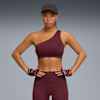 PUMA SHAPE Asymmetrical Bra Women, Ruby Shimmer, small