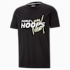 Back P Short Sleeve Men's Basketball Tee, Puma Black, small-SEA
