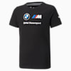 BMW M Motorsport Essentials Logo Youth Tee, Puma Black, small-SEA