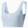 Classics Ribbed Women's Crop Top, Arctic Ice, small-SEA