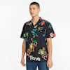 Adventure Planet Printed Men's Shirt, Puma Black, small-SEA