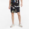 Adventure Planet Printed Men's Shorts, Puma Black, small-SEA