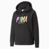 SWxP Graphic Women's Hoodie, Puma Black, small-SEA