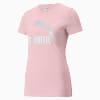 Classics Logo Women's Tee, Chalk Pink-silver, small-SEA
