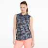 CLOUDSPUN Flora Sleeveless Golf Polo Shirt Women, Navy Blazer-Evening Sky, small-SEA