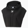 Dare To Hooded Cropped Vest Women, Puma Black, small-SEA