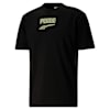 Downtown Logo Tee Men, Puma Black--Grey Logo, small-PHL