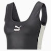 T7 Shiny Cropped Top Women, Puma Black-Pristine, small-IDN