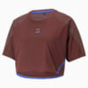 PUMA x KOCHÉ Cropped Short Sleeve Tee Women, Bitter Chocolate, small-SEA