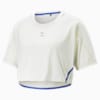 PUMA x KOCHÉ Cropped Short Sleeve Tee Women, White Asparagus, small-SEA