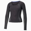 PUMA x KOCHÉ Cropped Long Sleeve Tee Women, Puma Black, small-SEA