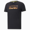 Porsche Legacy Metal Energy Logo Tee Men, Puma Black, small-SEA