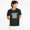 PUMA Team Men's Graphic Tee II, Puma Black, small-SEA