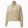 T7 Printed Track Jacket Women, Light Sand, small-SEA