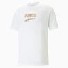 DOWNTOWN Logo Graphic Tee Men, PUMA White, small-SEA