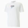 DOWNTOWN Logo Tee Men, PUMA White-Daydream, small-SEA