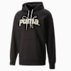 PUMA TEAM Graphic Hoodie Men, PUMA Black, small-SEA
