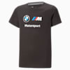 BMW M Motorsport Essentials Logo Tee Youth, PUMA Black, small-PHL