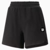 Downtown High Waisted Shorts Women, PUMA Black, small-SEA