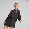 Downtown Oversized Polo Sweatshirt Women, PUMA Black, small-PHL