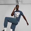 Posterize Basketball Tee Men, Dark Night, small-THA