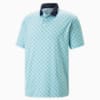 Mattr Rochester Golf Polo Shirt Men, Tropical Aqua-Navy Blazer, small-PHL