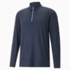 You-V Quarter-Zip Men's Golf Sweatshirt, Navy Blazer, small-AUS