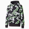 Freestyle Booster Basketball Hoodie Men, PUMA Black-DON'T FLINCH AOP, small-SEA