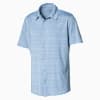 Breezer Short Sleeve Men's Golf Shirt, Ashley Blue, small-SEA