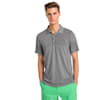evoKNIT Breakers Men's Golf Polo, Quarry Heather, small-SEA