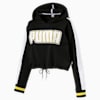 Women's Rebel Reload Cropped Hoodie, Puma Black, small-SEA