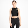 PUMA x SELENA GOMEZ Sleeveless Women's Crop Top, Puma Black-Puma Black, small-SEA