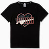 Alpha  Short Sleeve Youth Tee, Puma Black, small-SEA