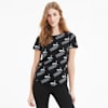 Amplified Printed Women's Tee, Puma Black, small-SEA