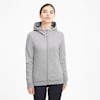 Modern Basics Full-Zip Women's Hoodie, Light Gray Heather, small-SEA