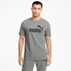 Essentials Logo Tee Men, Medium Gray Heather, small-THA
