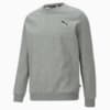 Essentials Small Logo Crew Neck Sweatshirt Men, Medium Gray Heather-Cat, small-AUS